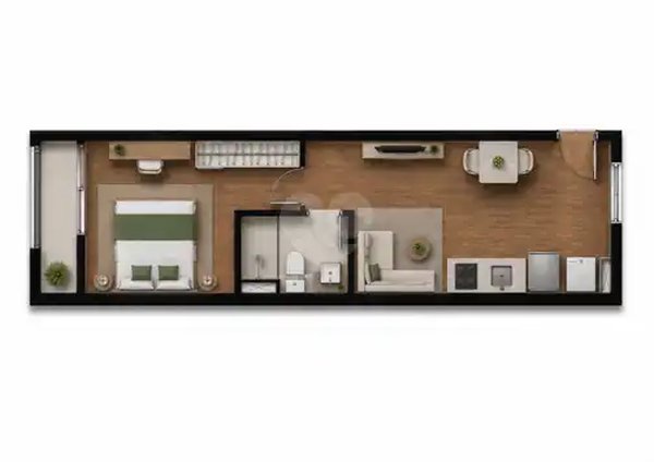 Planta Apartamento 36m²