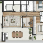 Apartamento Novo, 149m na Vila Clementino - Vista para o Ibirapuera