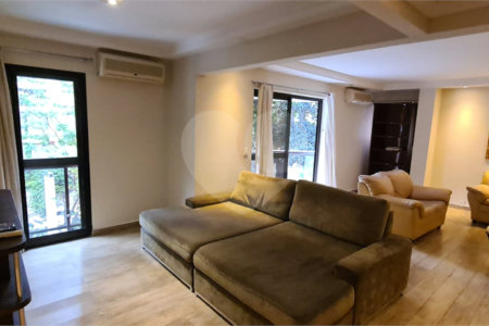 Apartamento para venda e locação de 130m² no Jardim Paulista com 2 suítes e 2 vagas.