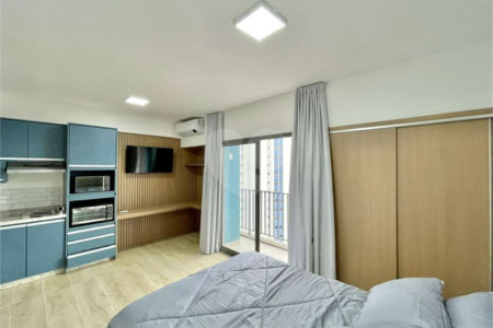 CAMPO BELO Studio VENDA em Congonhas - 100% MOBILIADO e EQIPADO, c/ lazer e serviços - De frente p/ Aeroporto - ideal p/ INVESTIDORES!
