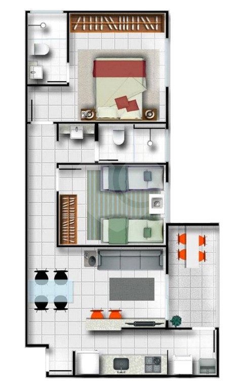 Apartamento padrão para venda no Edifício Residencial Via Campus