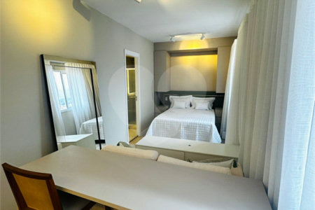 Studio mobiliado, a venda com 27m² - Lazer completo