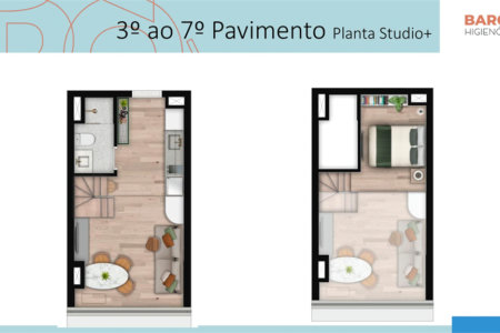 Studio 25 m² – Barô Higienópolis by You, inc | São Paulo
