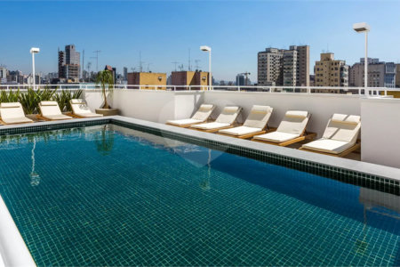 Apartamento tipo Studio com 36m na região central de São Paulo - SP.