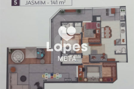 APARTAMENTO PENTHOUSE A VENDA CIDADE JARDIM FLORADAS DE SÃO JOSÉ,ARÉA TOTAL 196M² 3 SUITÉS, 2 VAGAS,