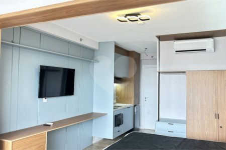 Studio com 28m², mobiliado e com móveis planejados na região do Sacomã em São Paulo - SP.