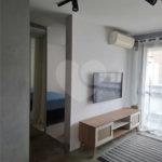 Apartamento moderno e mobiliado, 1 dormitório 1 banheiro, sala de star com varanda, cozinha americana, na Vila Olímpia.