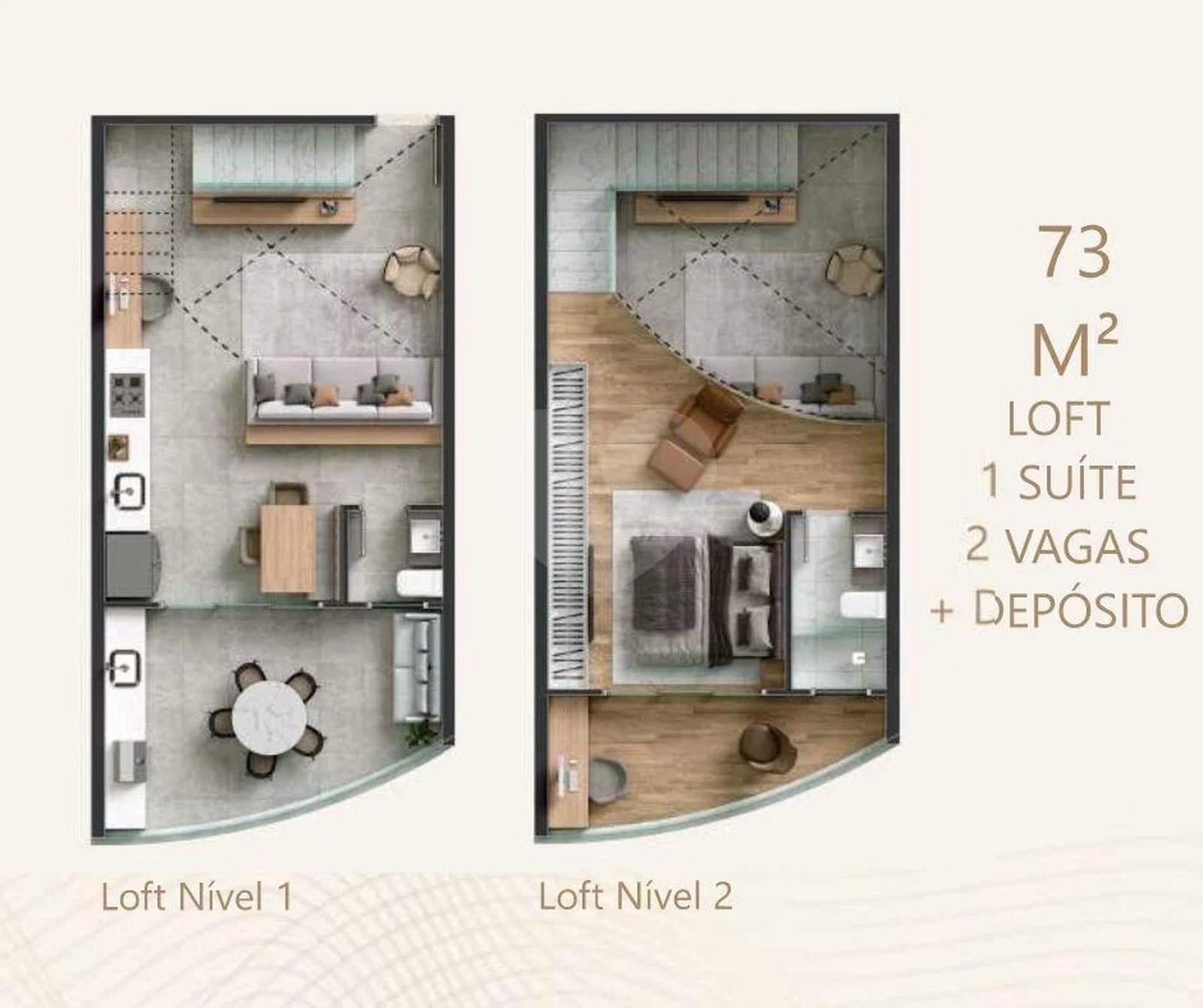 Apartamento 73m²