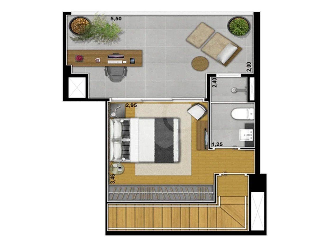 Apartamento no Jardim Anália Franco