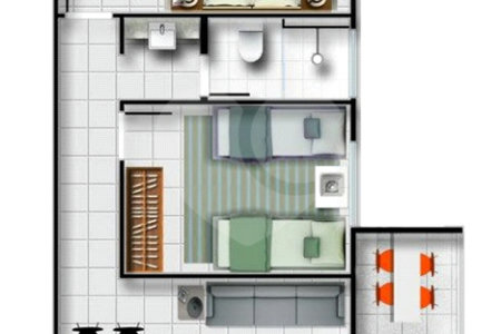 Apartamento padrão para venda no Edifício Residencial Via Campus