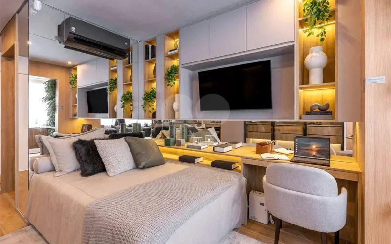 Uma região encantadora com diversos lugares para explorar. Em um terreno com mais de 6 mil m² de área, contará com 3 torres em 2 condomínios independentes e exclusivos. 850m do metrô Butantã. Apartamento andar alto, 1 dormitório. 1 vaga de garagem. DIVERSÃO: Espaço gourmet, brinquedoteca, churrasque