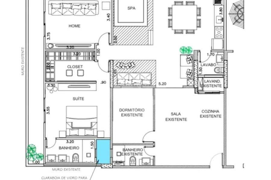 VIla Mascote Gardem com area total de 168m², projeto aprovado pelo condominio para construir mais um quarto com suite