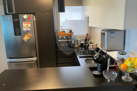 Apartamento VENDA Santa Cecília com 40,29m2, 1 quarto, sala, varanda, cozinha, banheiro e 1 vaga de garagem