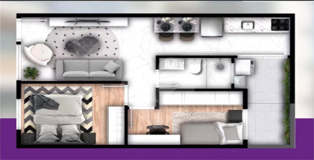 Apartamento á Venda com 47m² - Jabaquara