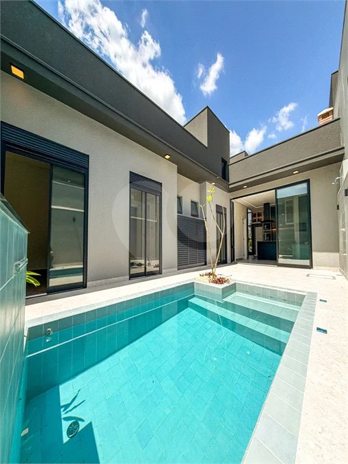 Casa Térrea Evidências - Indaiatuba/SP - R$ 1.950.000,00 - Área Total 307,33 m² - Área Construída 201,90 m² - TÉRREA - 03 suítes sendo a master com closet; Escritório; Lavabo; Cozinha com cooktop, forno, micro-ondas e coifa; Móveis planejados na hall de entrada, sala, escritório, cozinha, gourmet, s