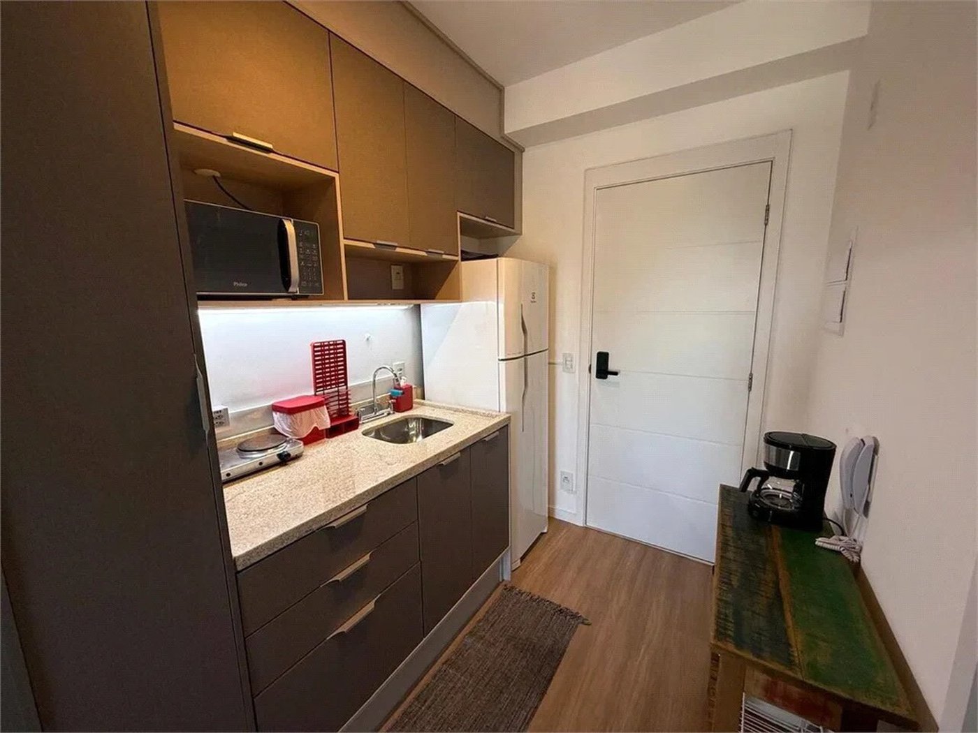 Studio à venda ou para alugar com 1 quarto, sendo 1 suíte, em Brooklin, São Paulo - SP