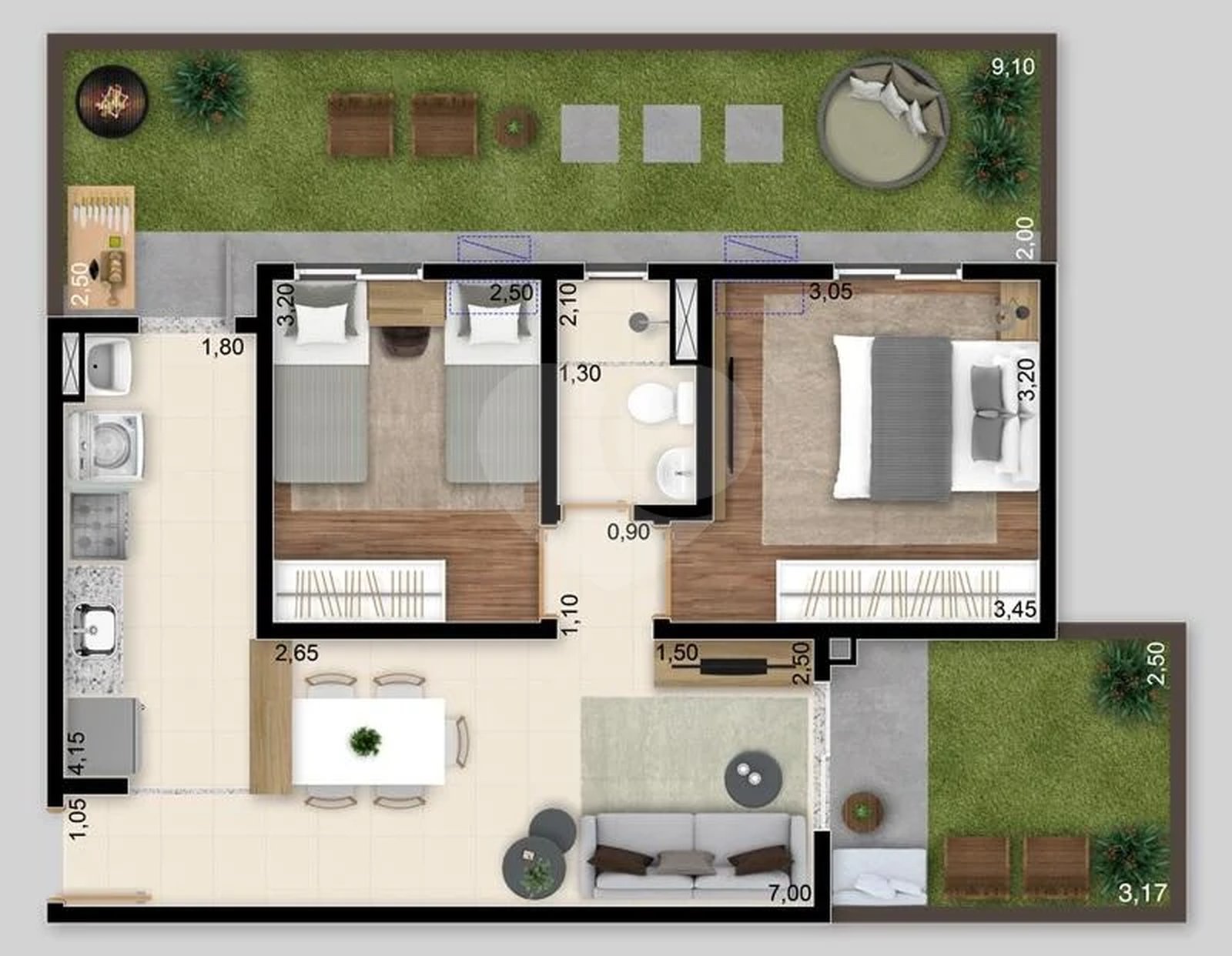 Apartamento 79m²