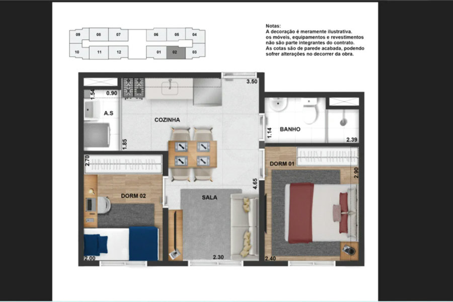 APARTAMENTO – AV. MIGUEL YUNES CONDOMÍNIO LIBERTI
