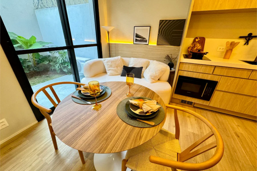 Apartamento garden para venda em Chácara Santo Antônio (Zona Sul) com 1 quarto, sendo 1 suíte , 39m²