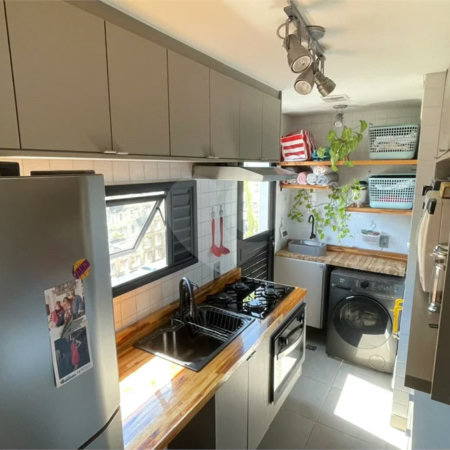 Apartamento para Locação no Jardim Santa Maria, Santo André | 55 m², 1 Dormitório, 1 Vaga e 2 Garden Privativos