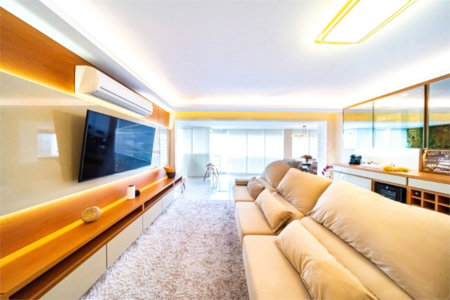 Apartamento na Mooca com 204m² com sacada gourmet com 4 suítes e 4 vagas condominio clube Aceita Permuta