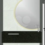 Casa Térrea Evidências - Indaiatuba/SP - Quadra D Lote 15 - Área Total 308,35 m² - Área Construída 201,81 m² - TÉRREA - 03 suítes sendo a master com closet; Escritório; Lavabo; Cozinha com cooktop, forno, micro-ondas e coifa; Móveis planejados na hall de entrada, sala, escritório, cozinha, gourme