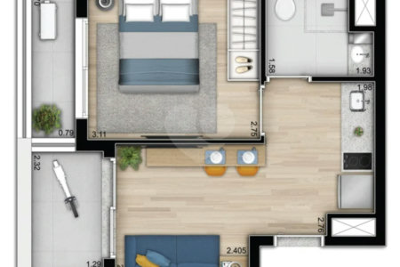 Apartamento/ Studio para venda na Consolação - São Paulo.