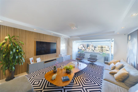 Apartamento de 149,51m2, 3 dormitórios, 1 suíte, toalete social, living 2 ambientes, 2 vagas fixas e lazer completo em Higienópolis.