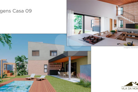Casa em condomínio com vista para a montanha