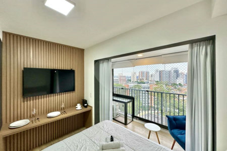 Studio mobiliado e equipado – Vila Mariana / Metrô Vila Mariana 22m2