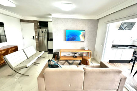 VENDA E LOCAÇÂO APARTAMENTO 54 M2 MOBILIADO NO ANÁLIA FRANCO - ANDAR ALTO
