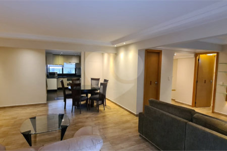 Apartamento para venda e locação de 130m² no Jardim Paulista com 2 suítes e 2 vagas.