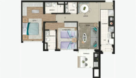 Apartamento à venda com 2 suítes no Centro, Osasco, SP