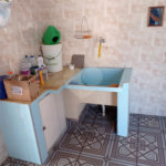 Linda casa no centro com 3 quartos.