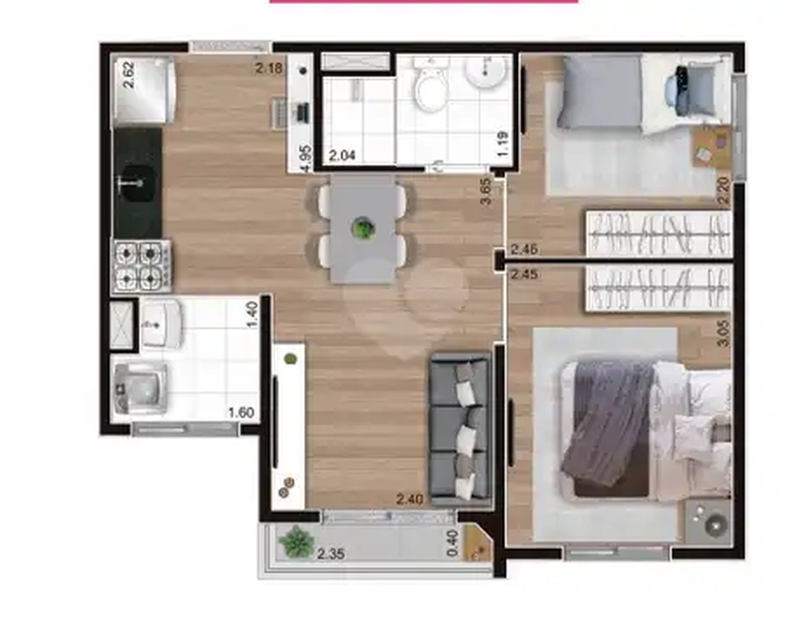 Apartamento 37m²