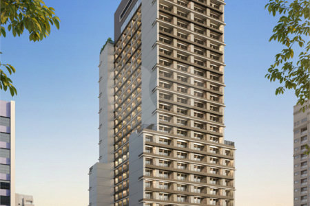 Apartamento 38?m² – 1 Dormitório Bela Vista – Lazer Completo