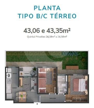 Planta Apartamento 67m²