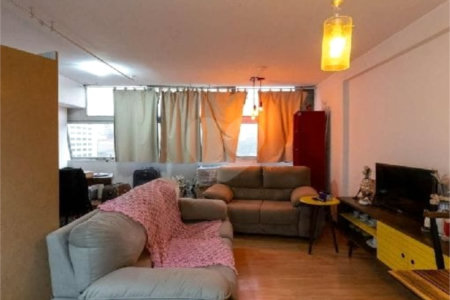 Studio à venda com 49m², 1 quarto e sem vaga