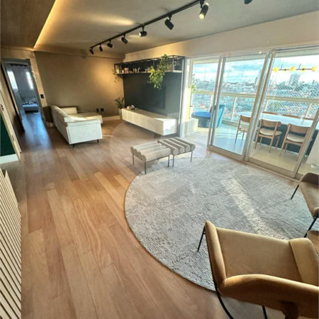 Apartamento à venda no bairro Vila Regente Feijó com 165 m² de área útil construída, com 3 dormitórios, sendo 3 suítes,Mobiliado com 3 Suítes 3 Vagas no Araribá Home Resort