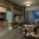 Apartamento com 1 dormitório .