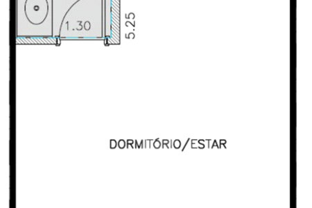 Apartamento à venda na Bela Vista de 24m2 com 1 dormitórios e sem vagas.Estuda Permuta.