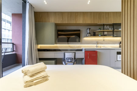 Apartamento com 24m² próximo a avenida Paulista e Metrô Consolação.