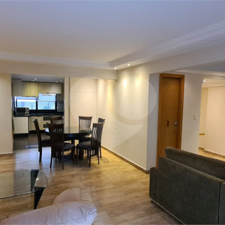 Apartamento para venda e locação de 130m² no Jardim Paulista com 2 suítes e 2 vagas.