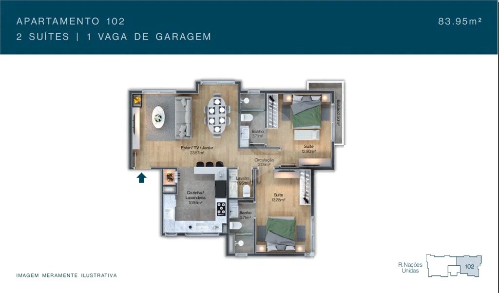 Apartamento 2 suítes em Gramado RS - Ótima oportunidade de investimento!