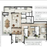 Apartamento Novo, 149m na Vila Clementino - Vista para o Ibirapuera