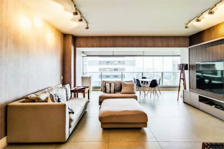Apartamento totalmente mobiliado com ar-condicionado localizado no coração do Brooklin!!!