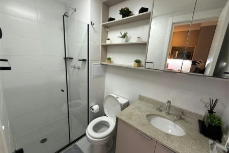 Studio à venda ou para alugar com 1 quarto, sendo 1 suíte, em Brooklin, São Paulo - SP