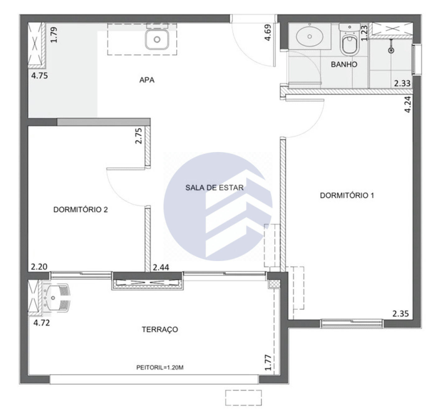 Apartamento à venda com 2 quartos em Brooklin, São Paulo - SP